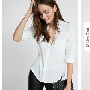 Express Slim Fit Portofino Shirt